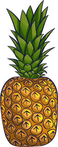 Nostalgic Anime Pineapple 